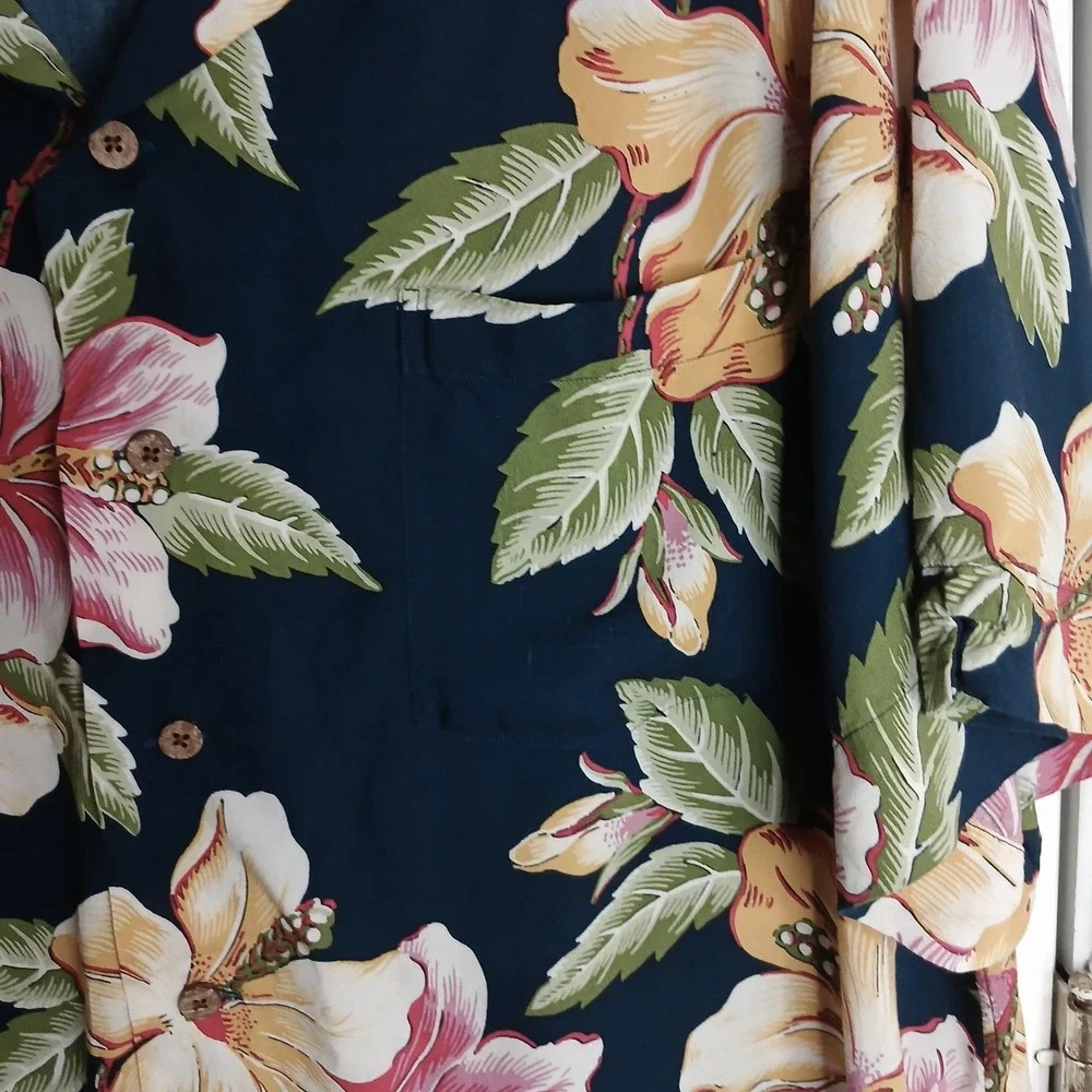 Polo Ralph Lauren Men's XXL Tropical‎ Floral Hawaiian Button Down Shirt